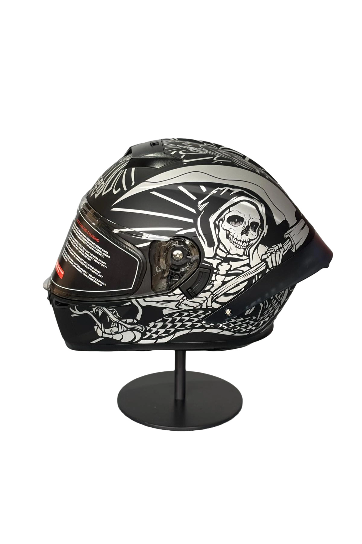 resimler/genel/Ws-602 Güneş Gözlüklü Full Face Kask (Åeffaf Vizörlü) MATT BLACK K7 (602)