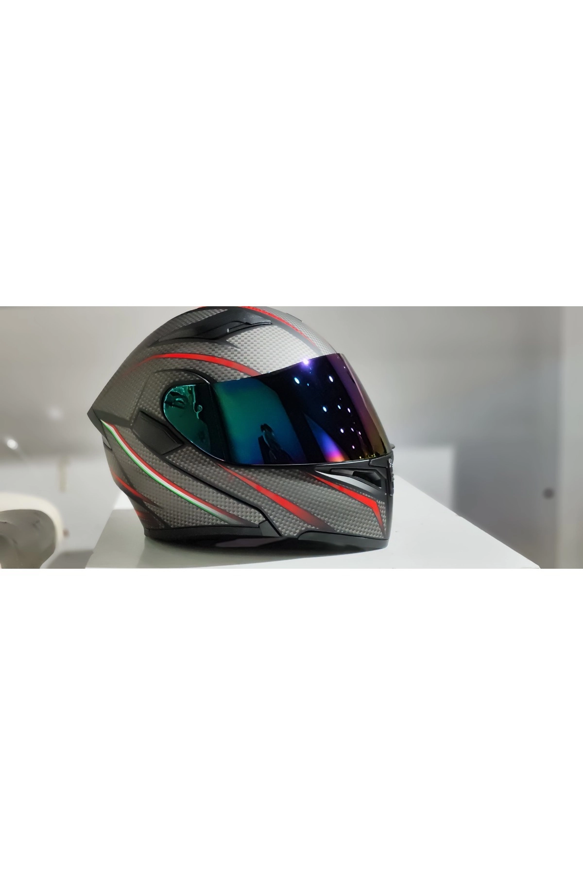resimler/genel/JK902 GÜNEÅ VİZÖRLÜ ÇENE PEDLİ ÇENE AÇILIR KARBON DESEN KASK(AYNALI CAMLI)