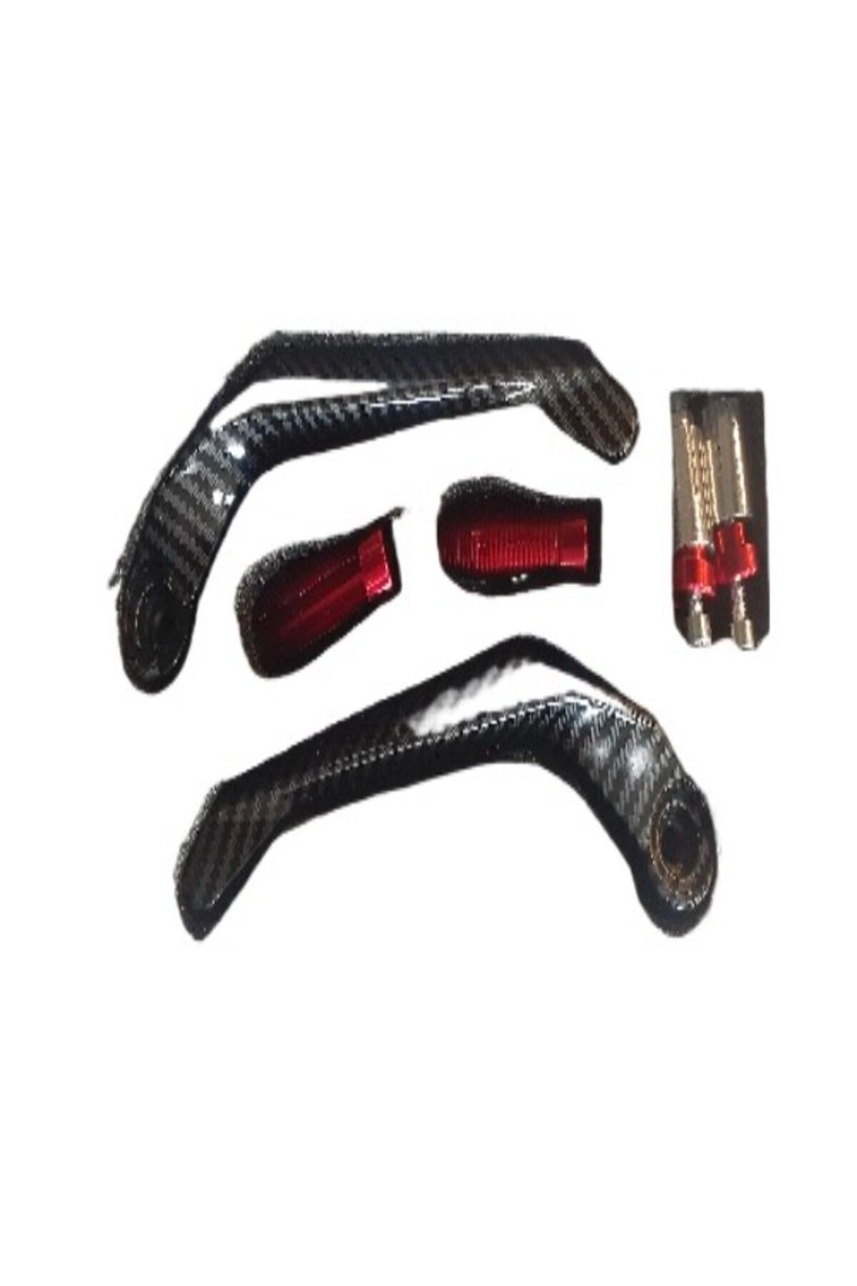 resimler/genel/Motosiklet El Koruma Manet Set Alüminyum Carbon Detay Kırmızı
