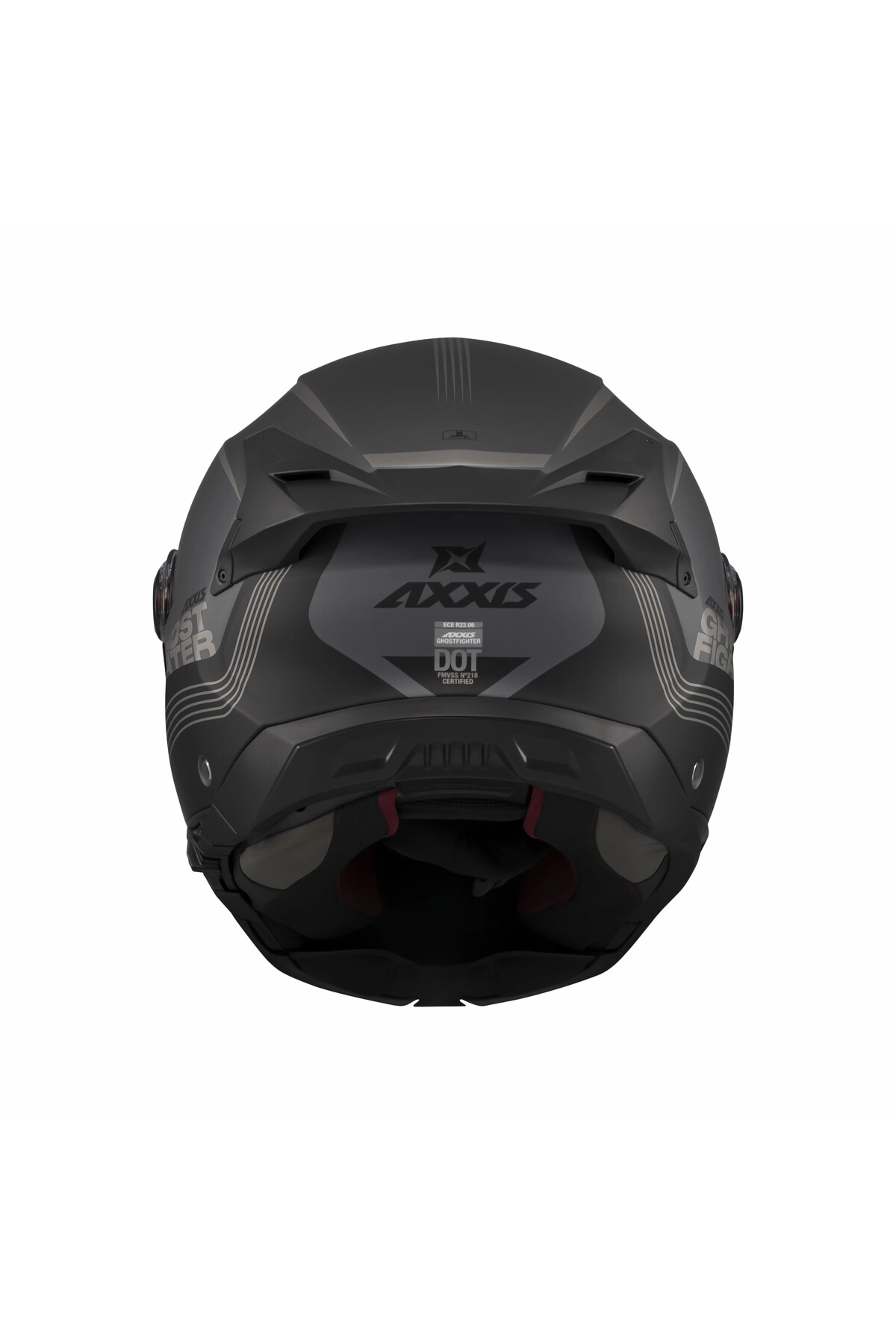 resimler/genel/Ghostfighter SV Bitone C12 Dark Grey Motosiklet Çene Açılır Kask