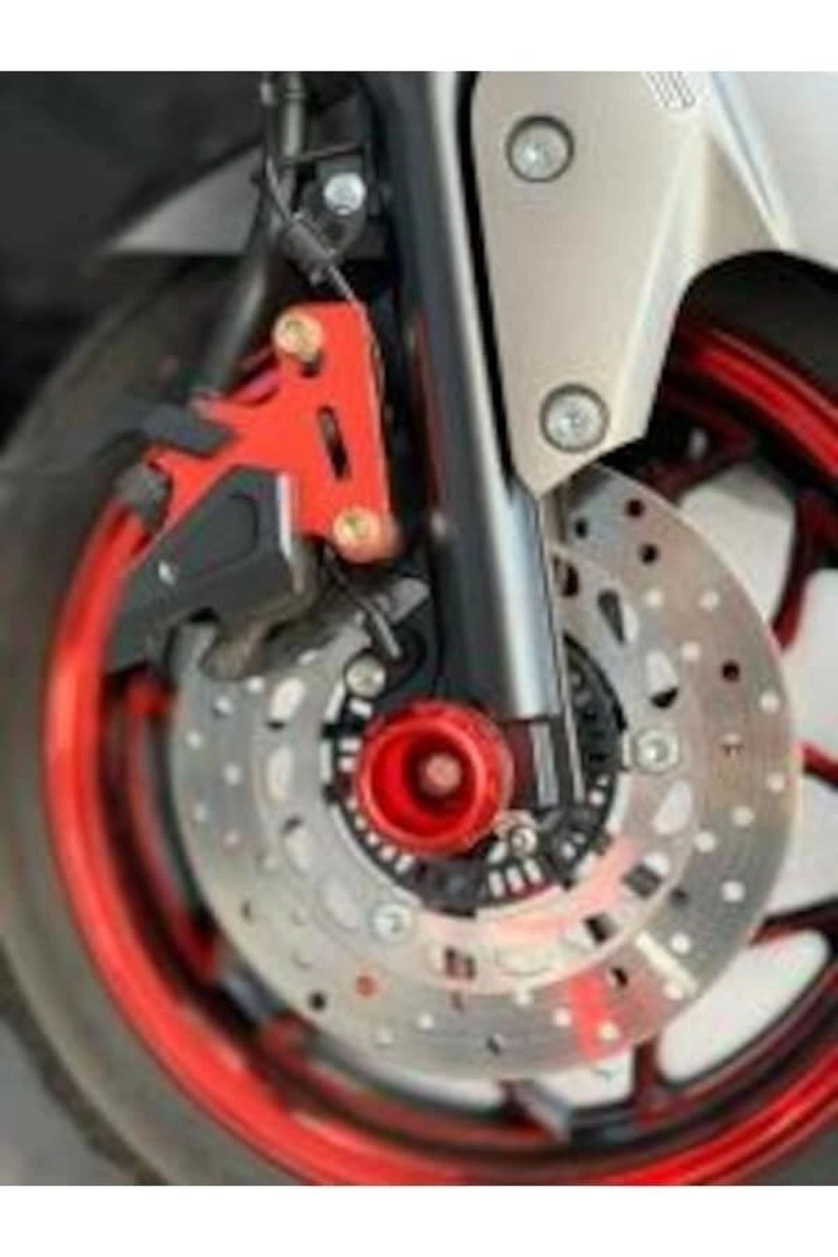 resimler/genel/Universal Ön Teker Koruma Takozu (KIRMIZI RENK) 1 Adet