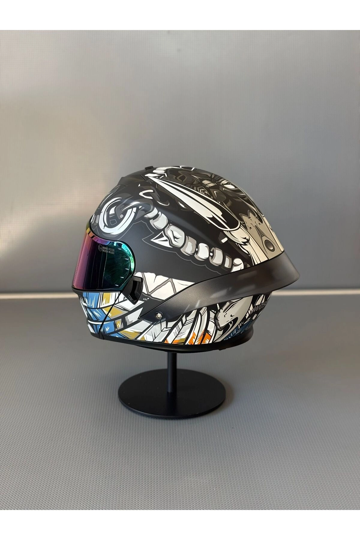 resimler/genel/Ws-202 Güneş Vizörlü Çene Açılır Kask MBLACK M1 (Renkli Vizörlü)