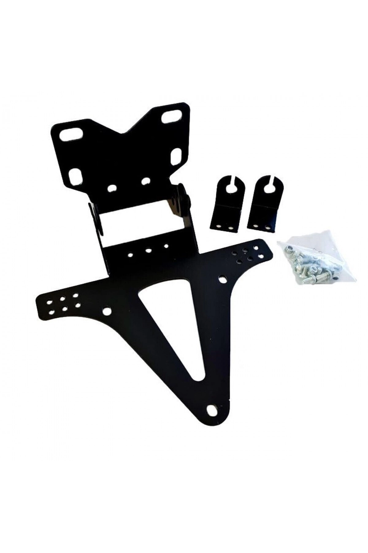 resimler/genel/Universal Motosiklet Katlanır Plakalık Sinyal Bağlantılı Siyah