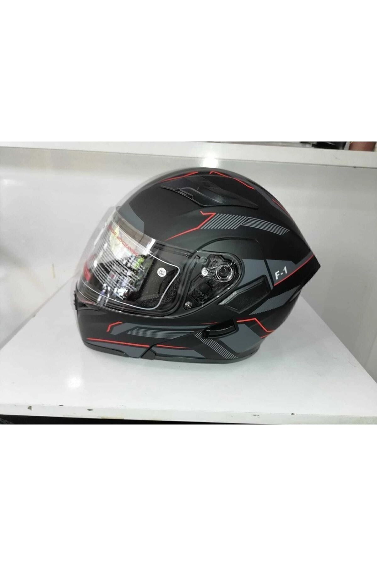 resimler/genel/jiekai Jk 902 Mat Siyah-orange Güneş Vizörlü Çene Açılır Kask