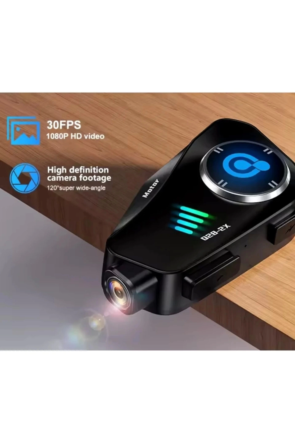 resimler/genel/Q28 2x 2 Eşleşmeli Motosiklet Kask Bluetooth Kulaklık 1080p Kamera Su Geçirmez Intercom