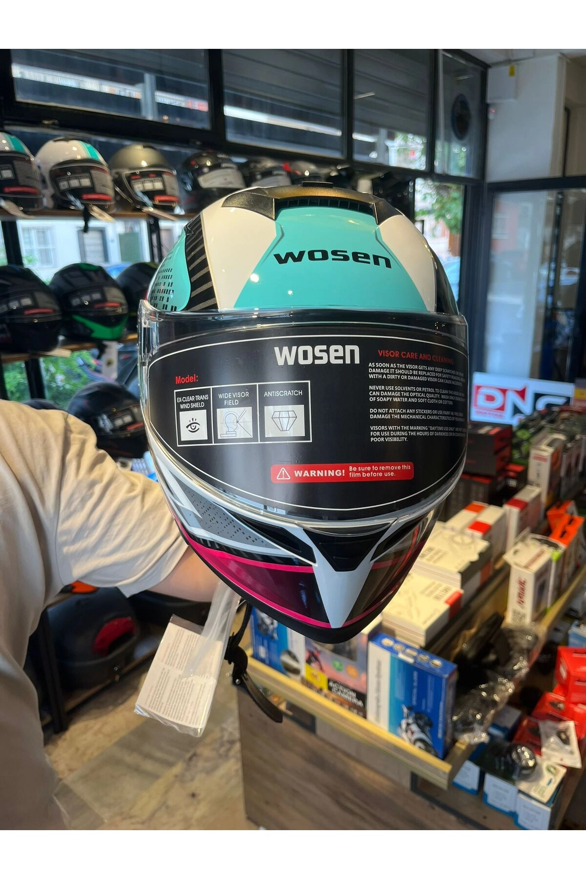resimler/genel/Wosen Güneş Gözlüklü Çene AçılırÂ Kask Kadın ( Mor)