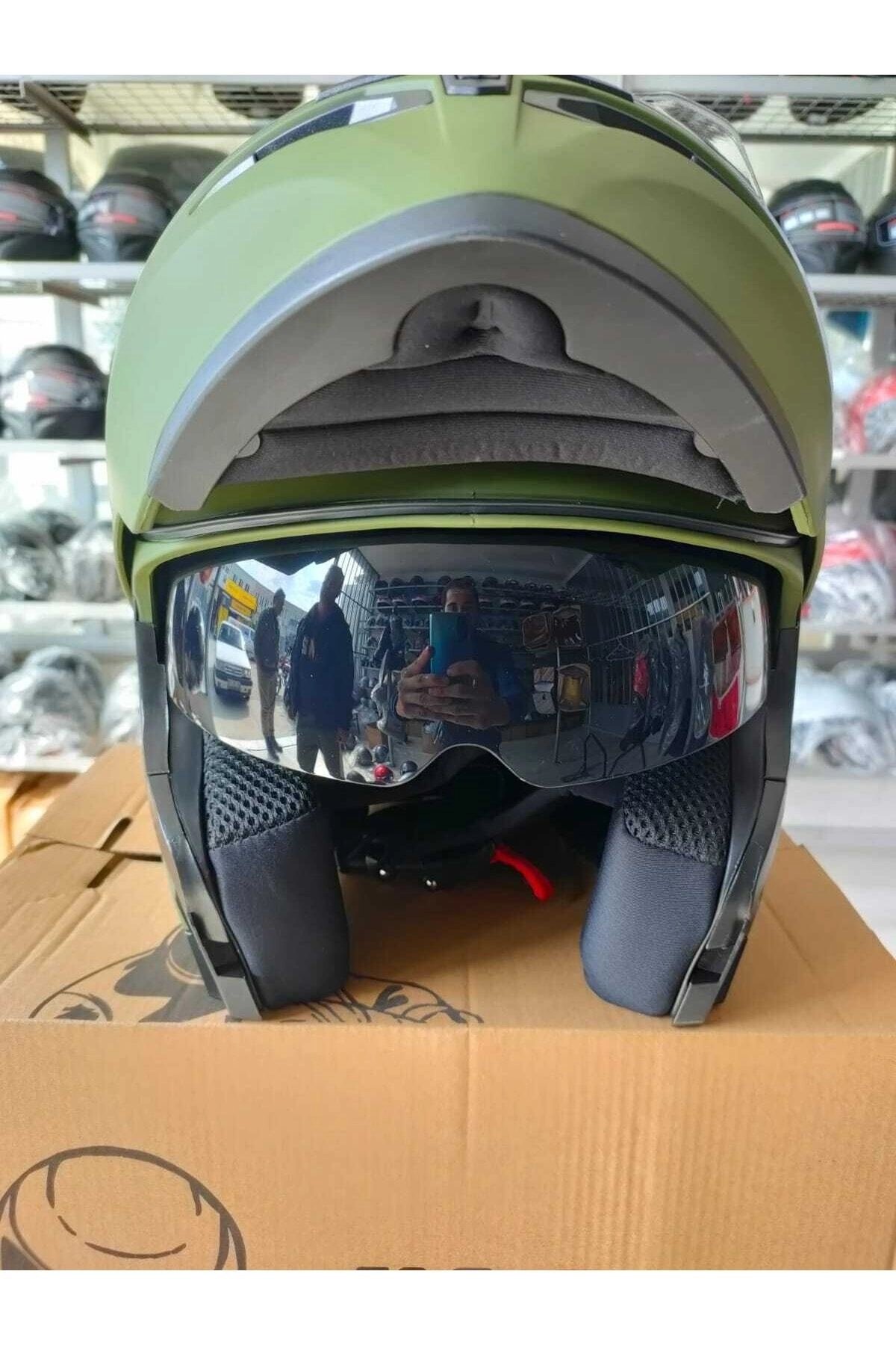 resimler/genel/Jk-21 Kask Çene Açılır Kask Haki Renk