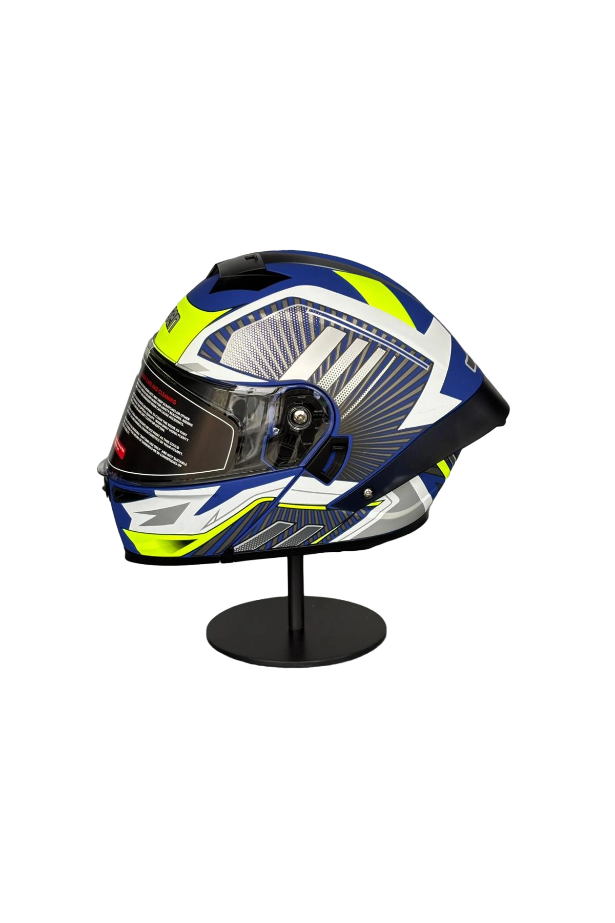 resimler/genel/Ws-202 Güneş Vizörlü Çene Açılır Kask MATTBLUE A1 (ÅEFFAF VİZÖRLÜ)