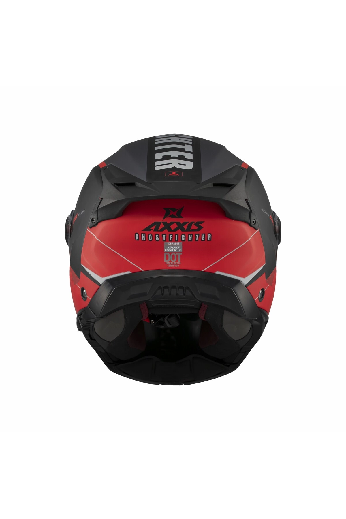 resimler/genel/Ghostfighter SV Maniac B5 Black Red Motosiklet Çene Açılır Kask