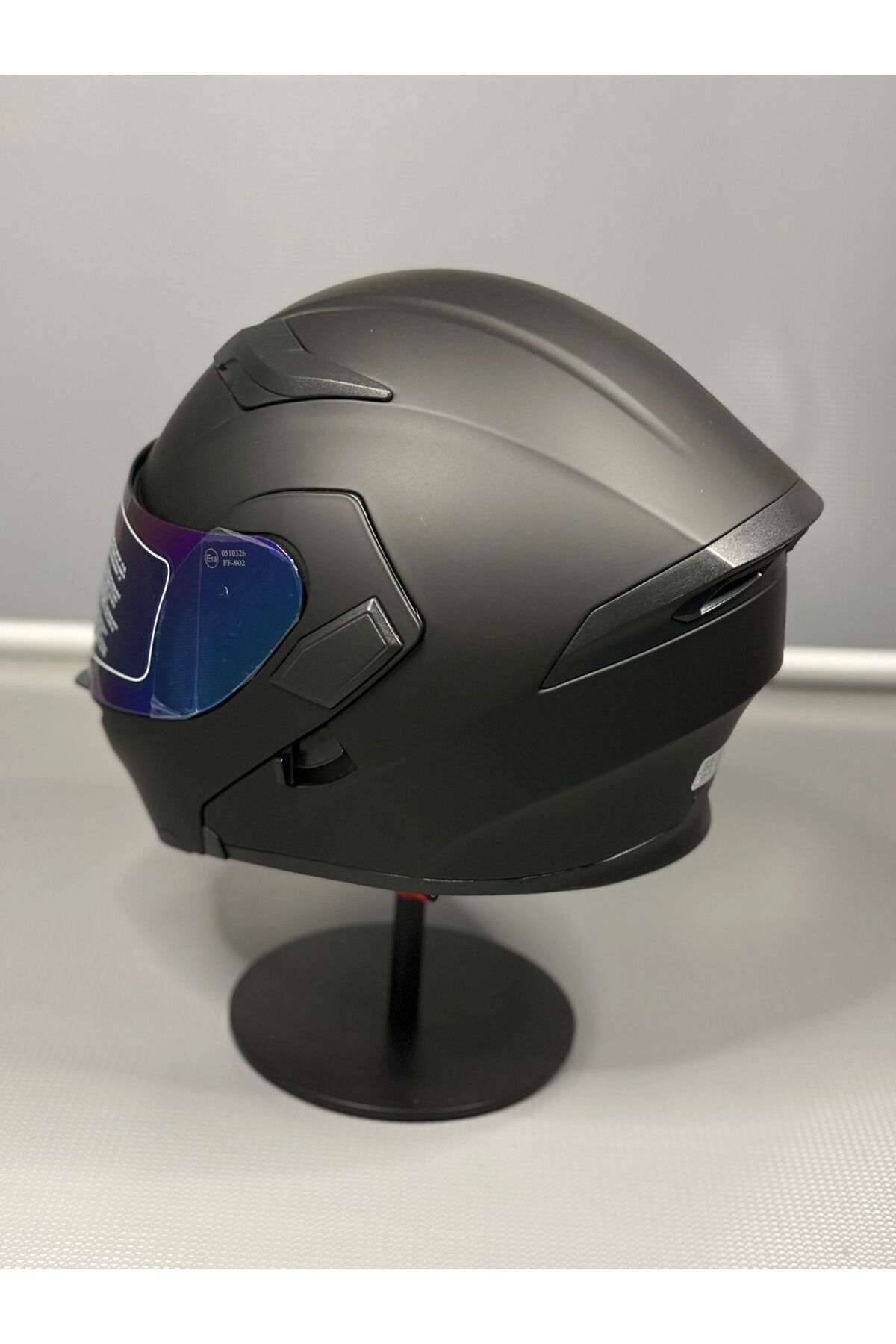 resimler/genel/Scharf Jk-902 Güneş Vizörlü Çene Açılır Kask + DeepBlue Vizör