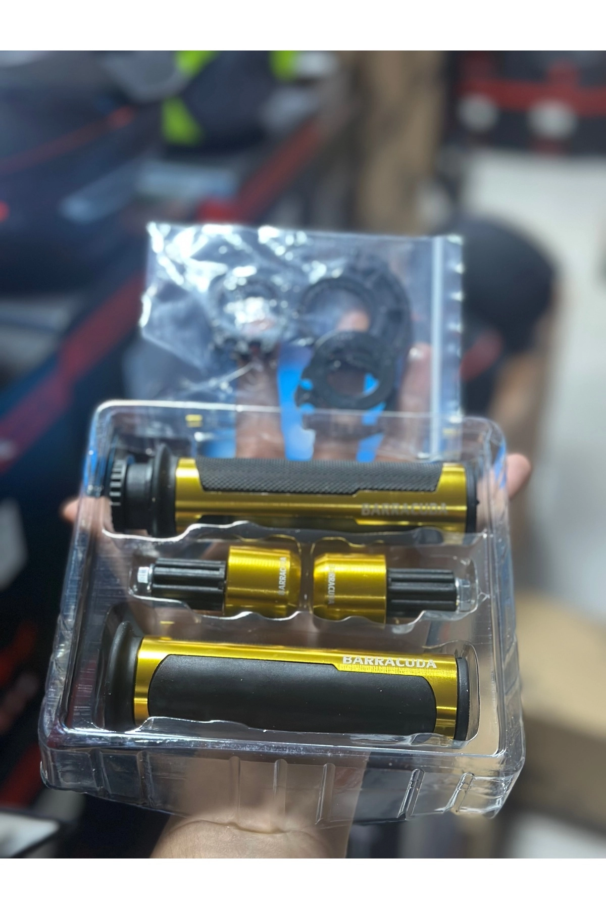 resimler/genel/BARRACUDA DENGE TOPUZLU KALİTELİ ELCİK GOLD SARI / RACİNG NAKED UYUMLU R25 MT25 PULSAR NS200 RS200