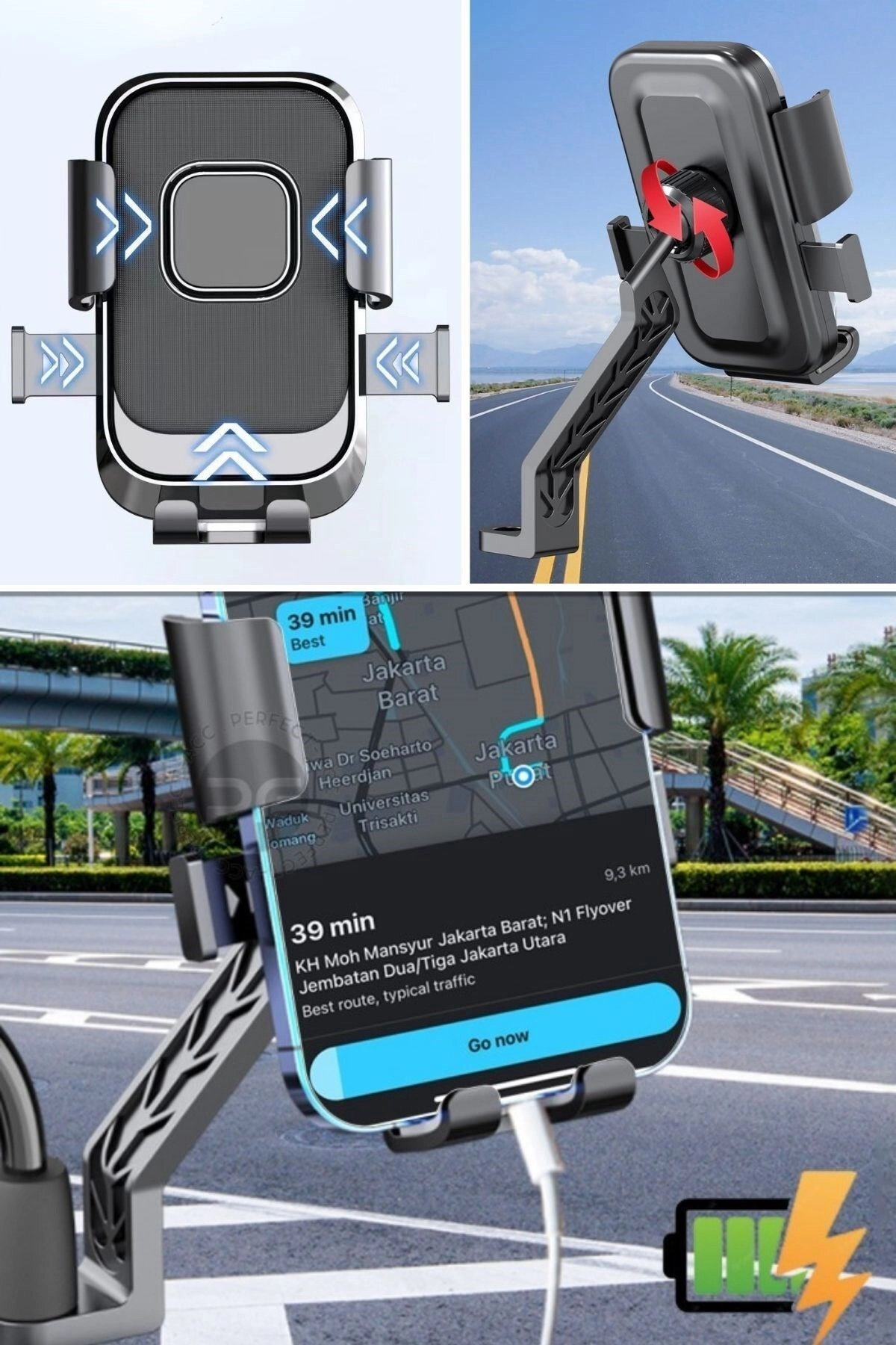 resimler/genel/BUFFERÂ® Motor,Motosiklet,Bisiklet ,Scooter İçin 360 Derece Dönebilen Dikiz Aynası Versiyonu Telefon