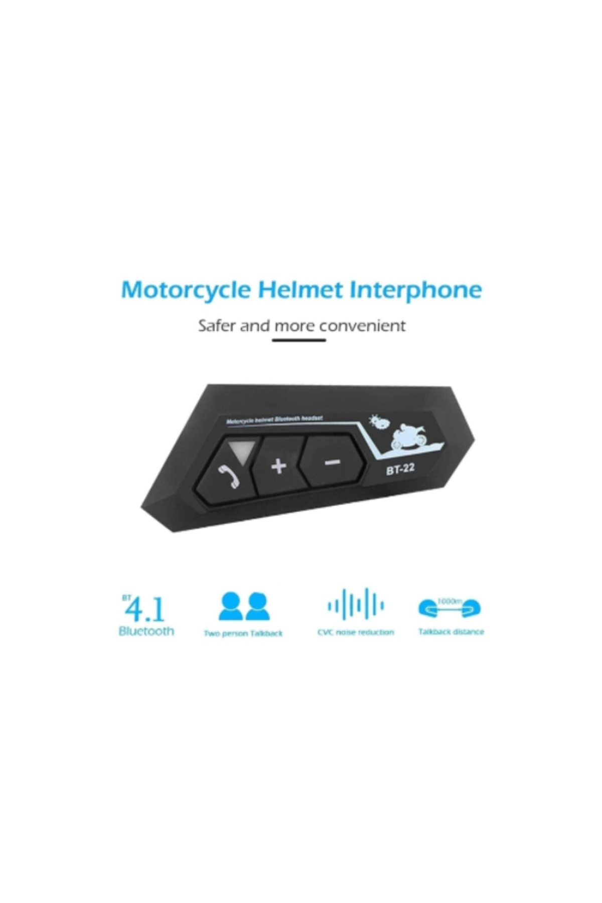 resimler/genel/Kask Kulaklığı ct22 Bluetooth 5.0 Motosiklet Mikrofonu, Kask Için Kulaklık Bluetooth Interkom