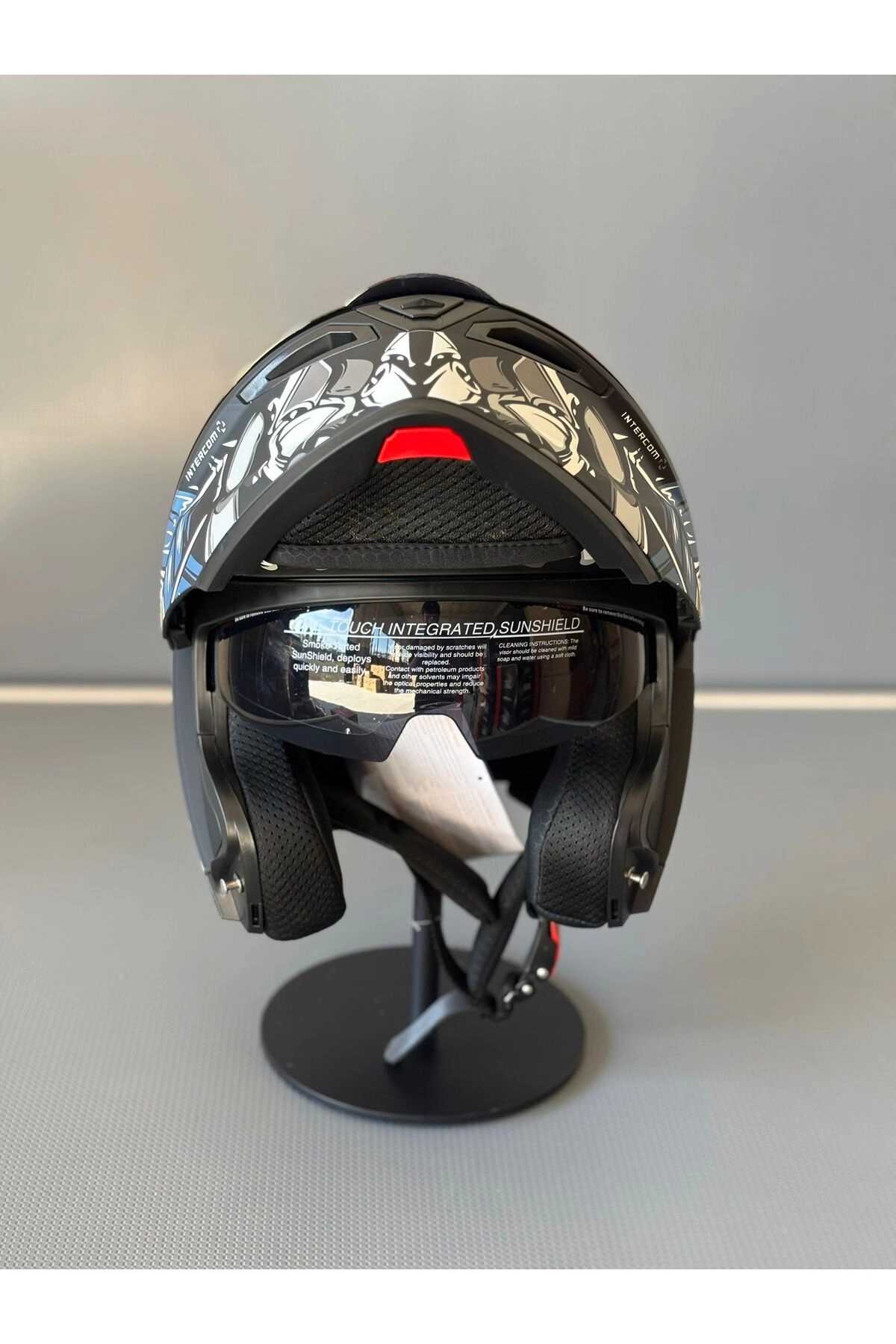 resimler/genel/Ws-202 Güneş Vizörlü Çene Açılır Kask MBLACK M1 (Renkli Vizörlü)