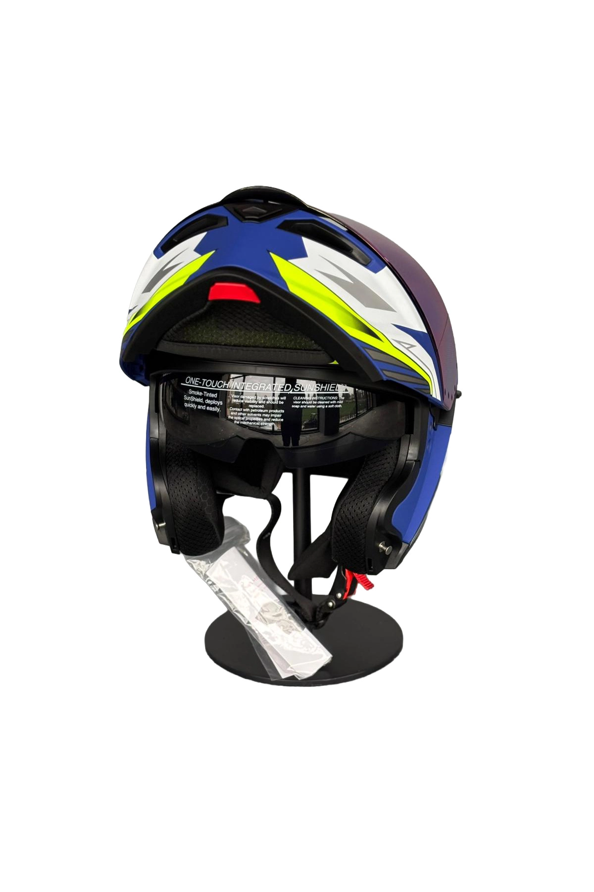 resimler/genel/Ws-202 Güneş Gözlüklü Çene Açılır Kask Siyah Vizörlü A1