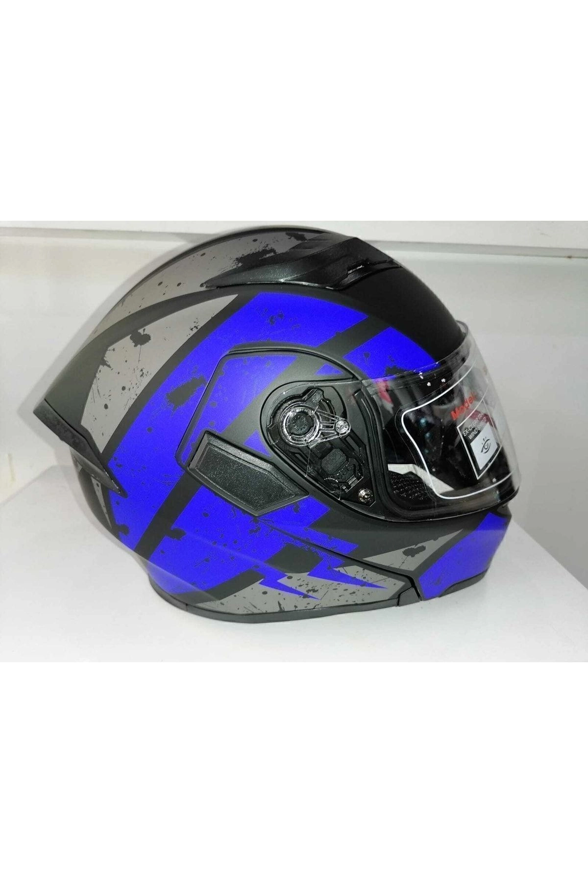 resimler/genel/Jk 902 Mat Mavi Mat Siyah Çene Açılır Kask