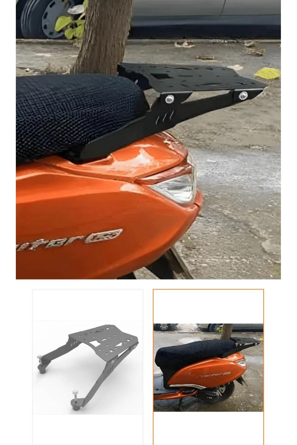 resimler/genel/Tvs Jüpiter 125 Uyumlu Topcase Çanta Demiri Supermoto