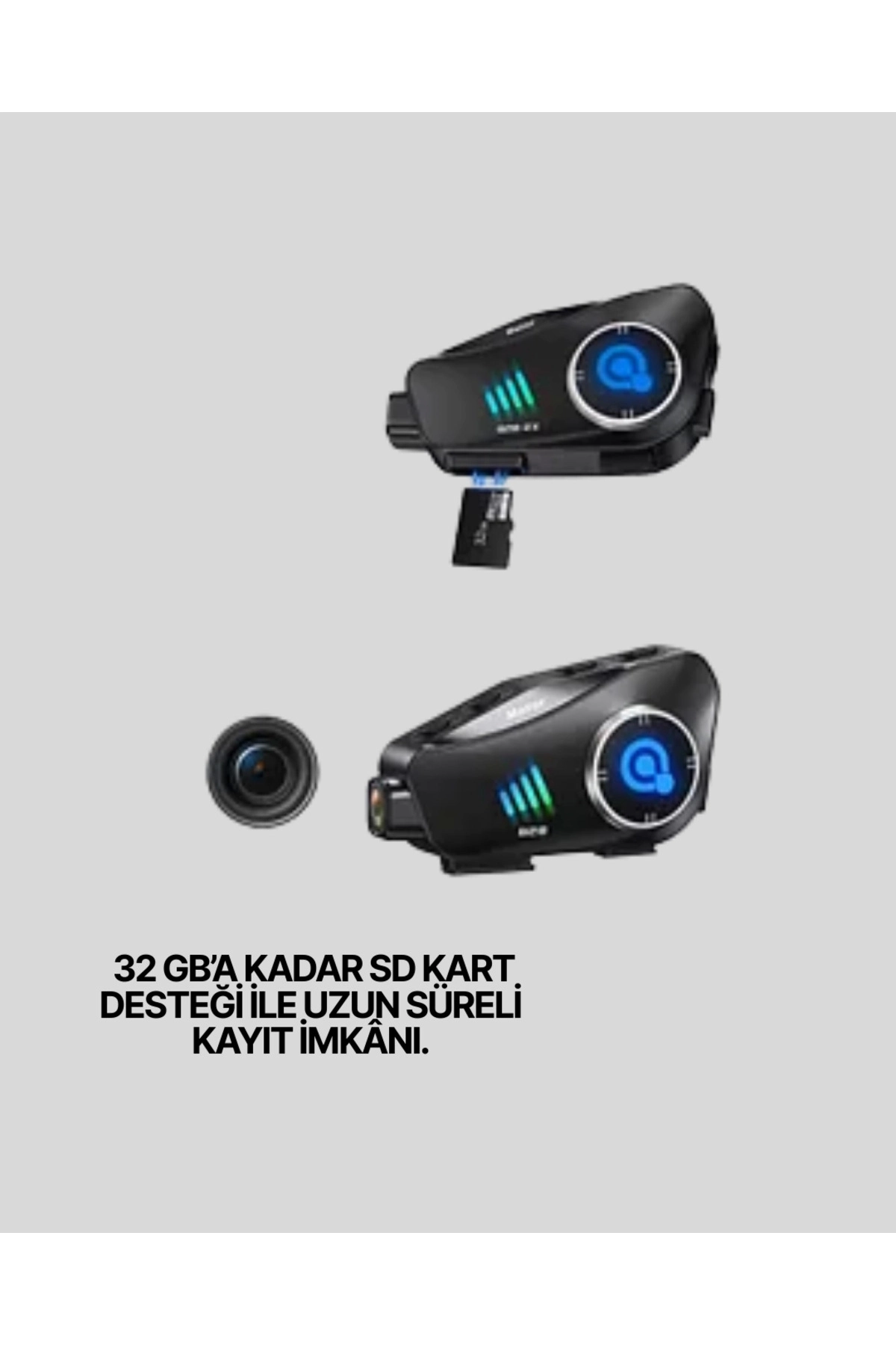 Q28 Kask Kulaklık 1080P HD Kamera â€“ Bluetooth 5.3, Su Geçirmez, Gürültü Azaltma