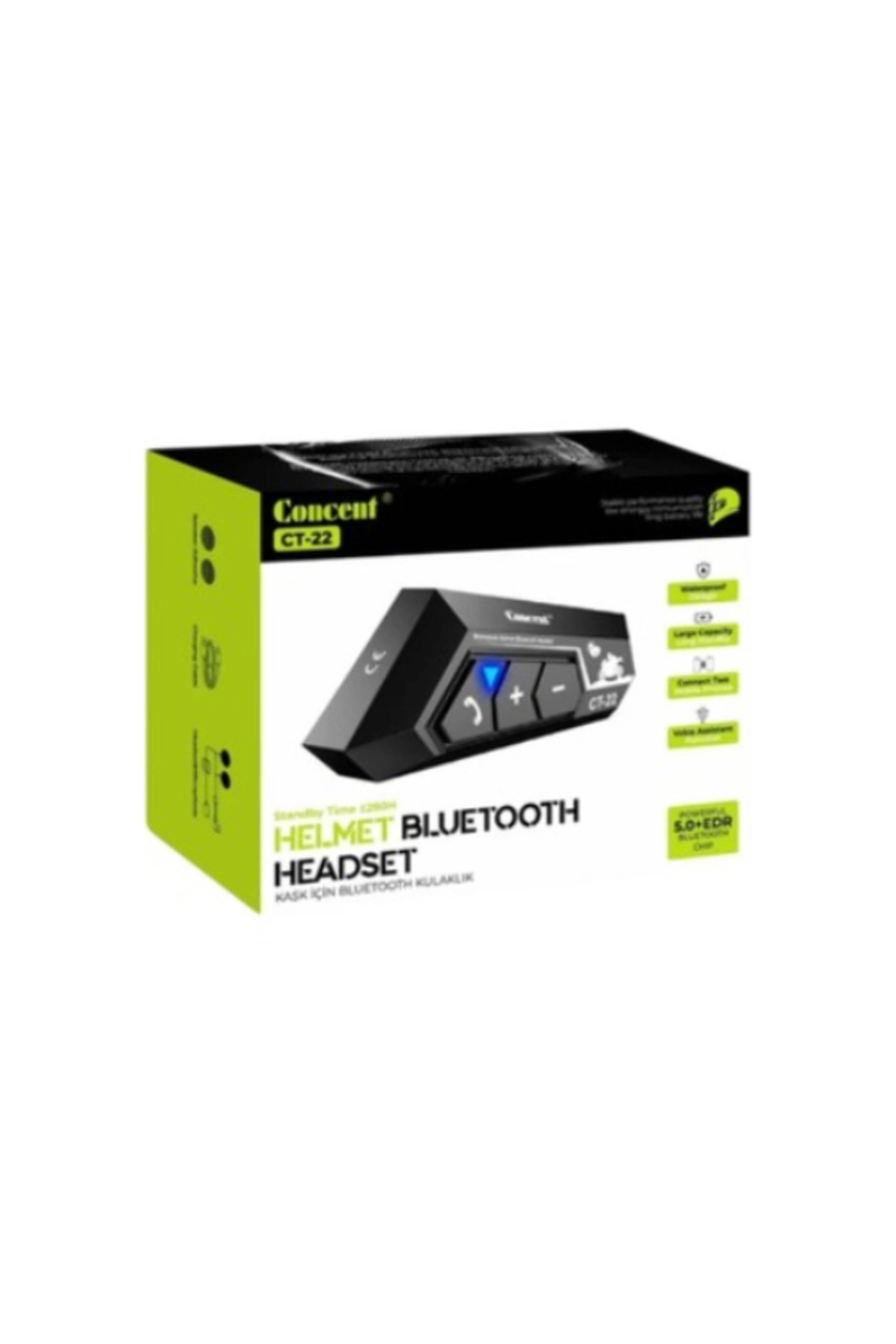 resimler/genel/Kask Kulaklığı ct22 Bluetooth 5.0 Motosiklet Mikrofonu, Kask Için Kulaklık Bluetooth Interkom