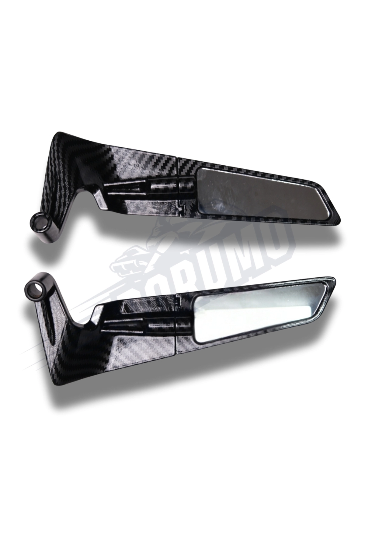 resimler/genel/Tvs Raider 125 H2R Yarasa Kanat Ayna Naked Karbon Model HB435B