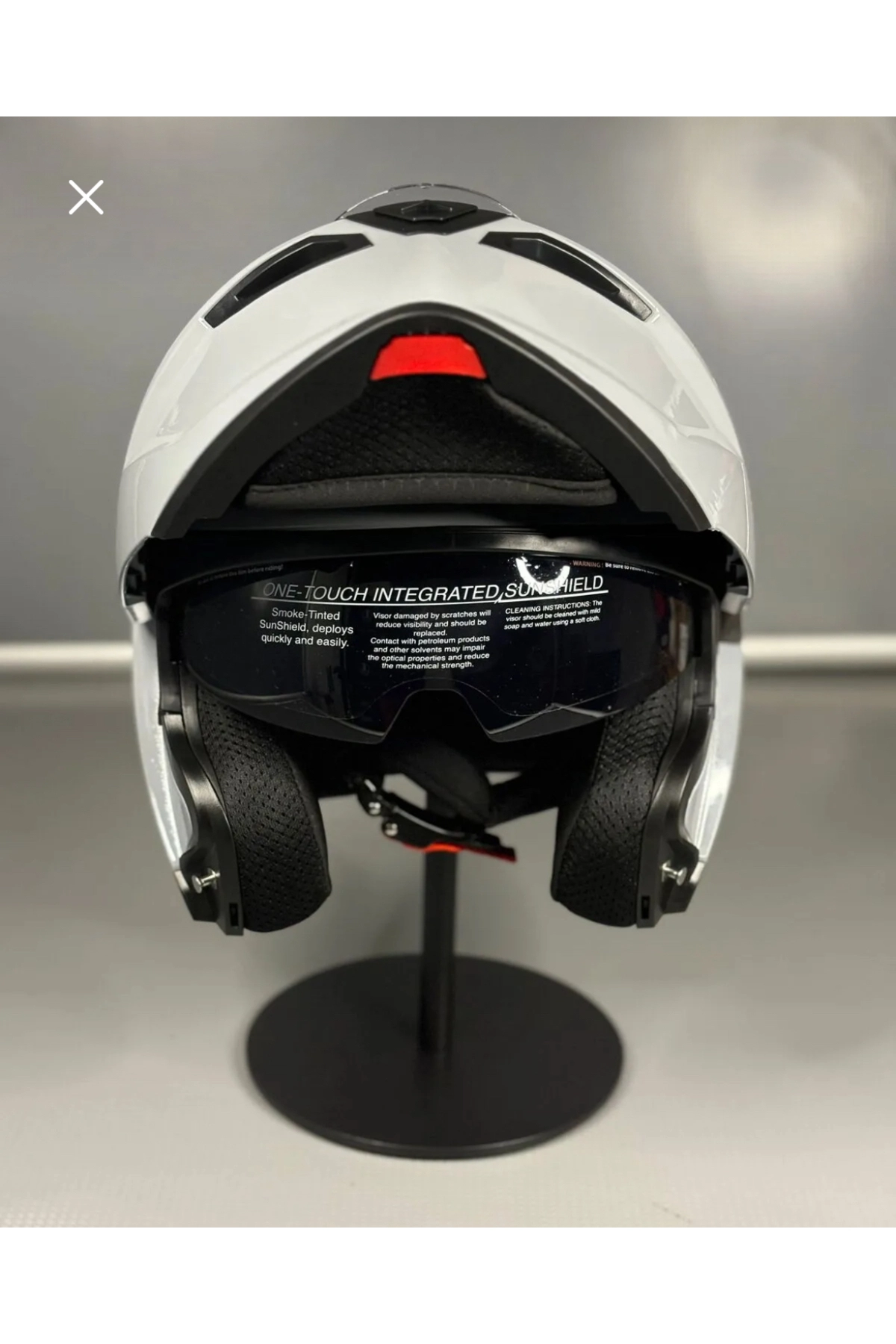 resimler/genel/Ws-202 Güneş Vizörlü Çene Açılır Kask Cement Grey