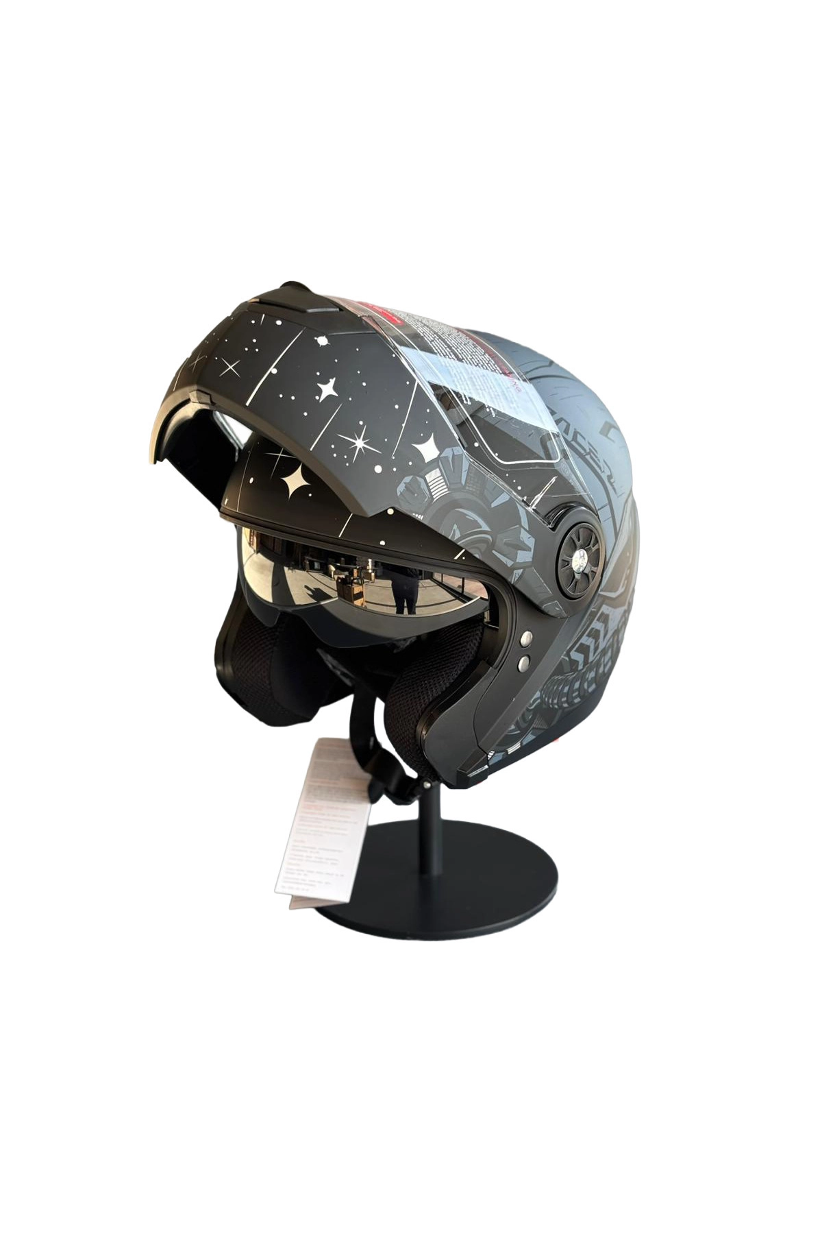 resimler/genel/115 Güneş Vizörlü Çene Açılır Kask Z2 GREY