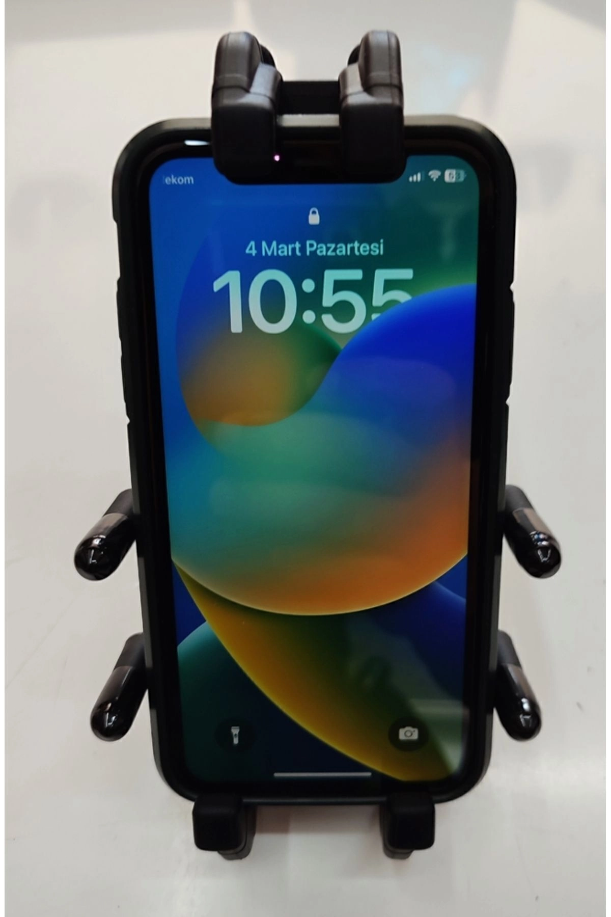 resimler/genel/Motosiklet Telefon Tutucu Titreşim Önleyici M.T Ayna Bağlantılı