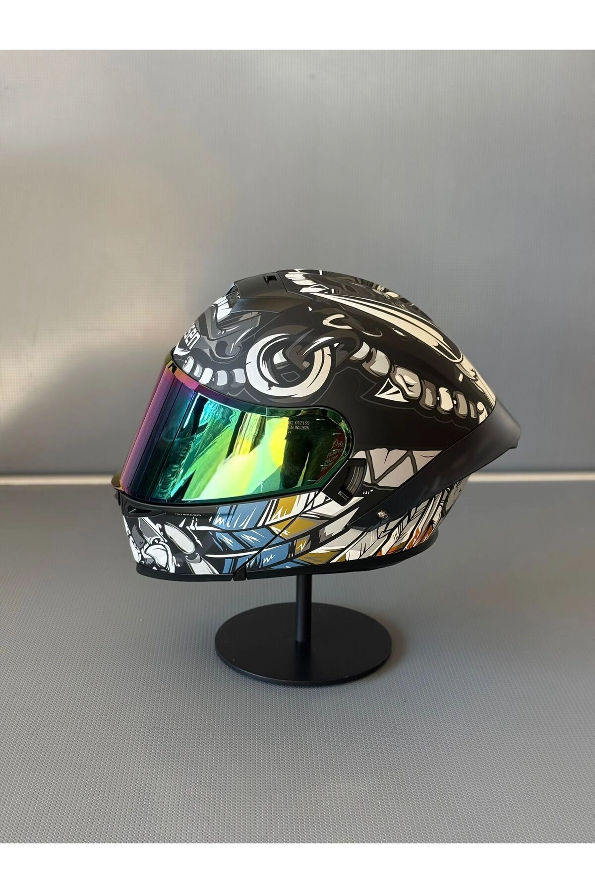 resimler/genel/Ws-202 Güneş Vizörlü Çene Açılır Kask MBLACK M1 (Renkli Vizörlü)