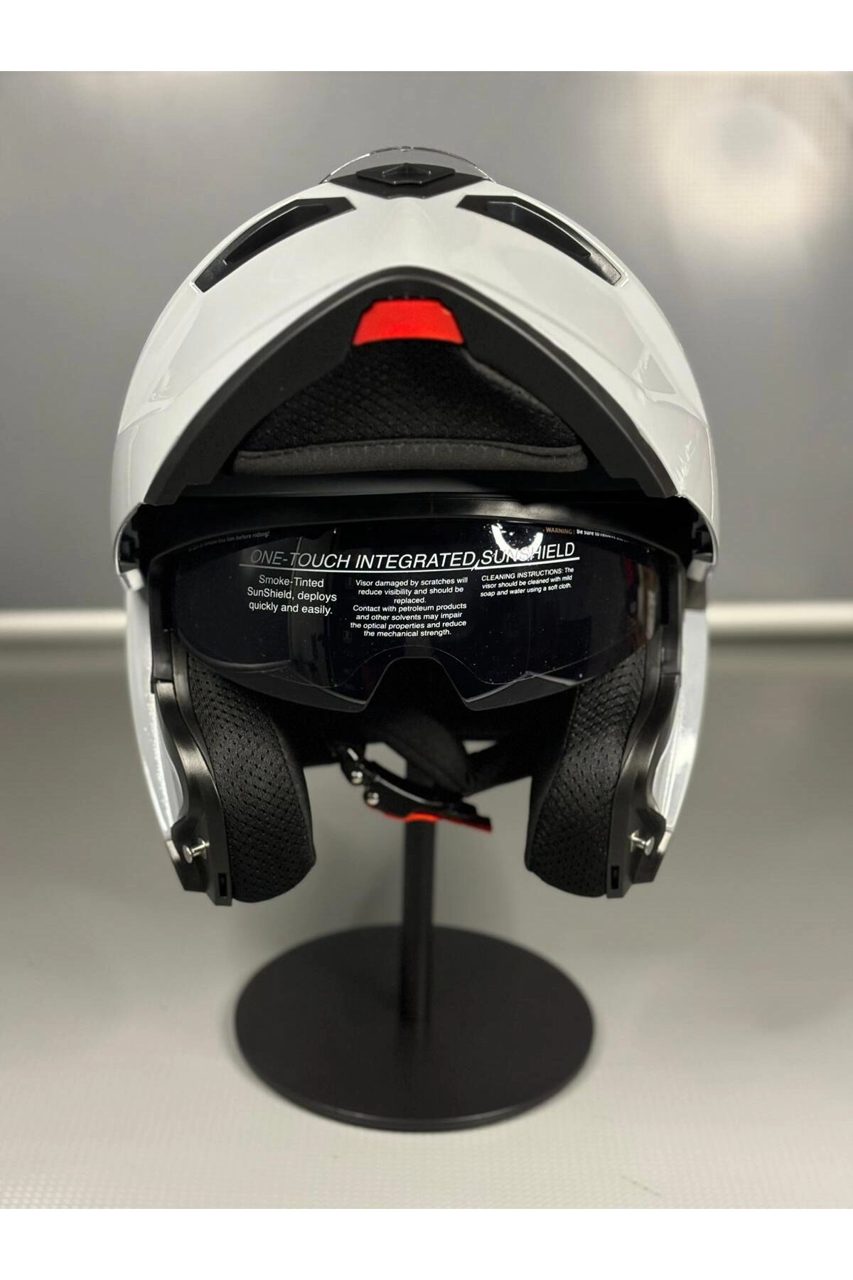 resimler/genel/Ws-202 Güneş Gözlüklü Çene Açılır Kask Åeffaf Vizörlü Cement Grey