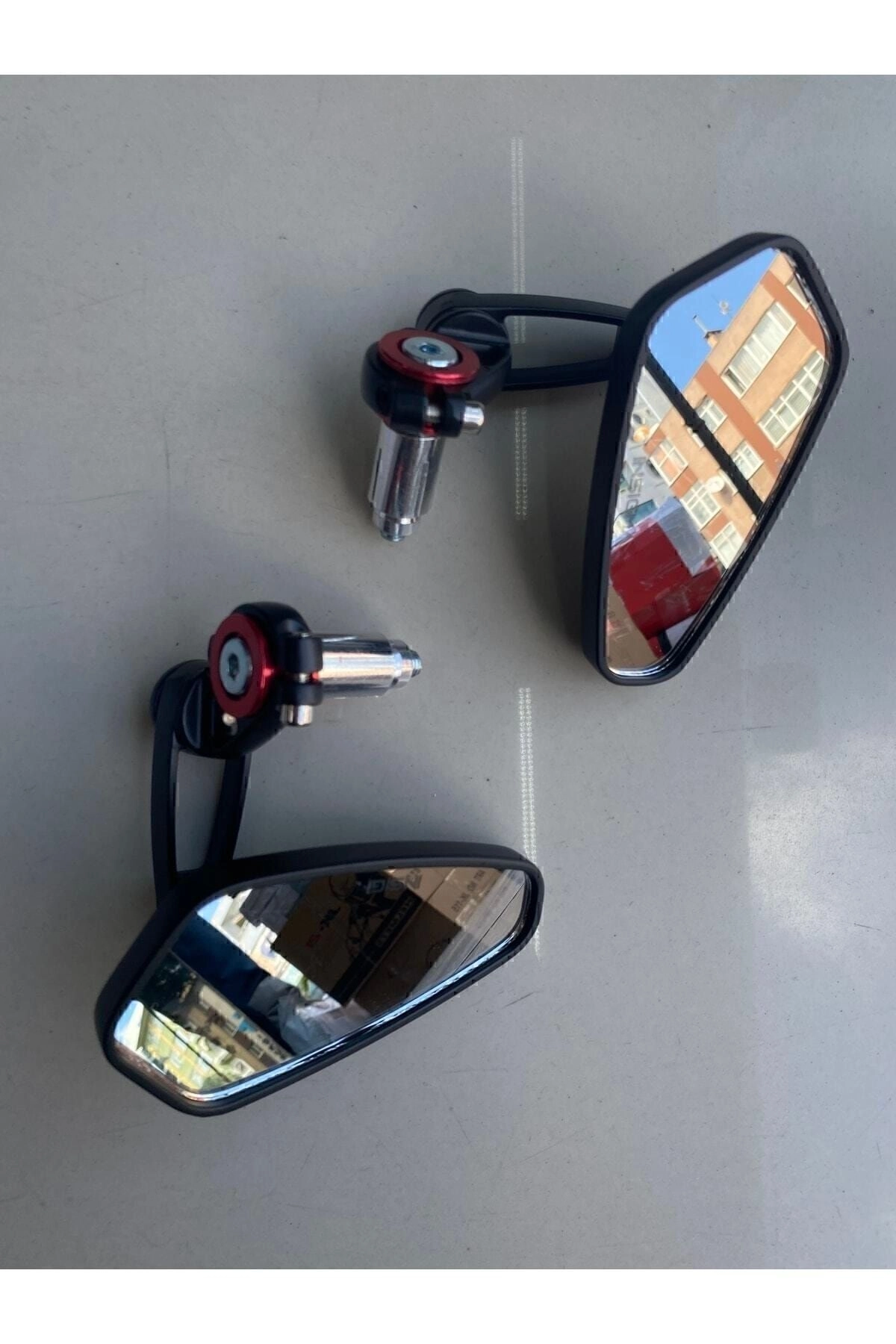Moto Aura -motosiklet Gidon Aynası Kırmızı