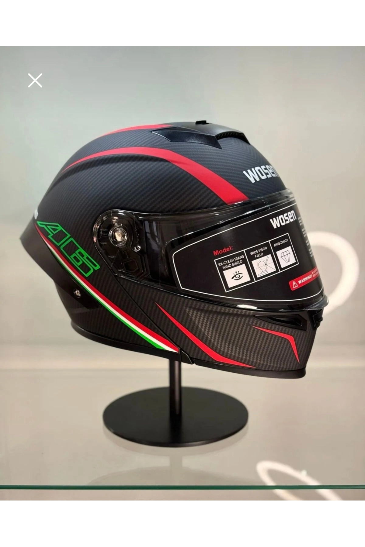 Ws-202 Güneş Gözlüklü Çene Açılır Kask (ÅEFFAF VİZÖRLÜ) A6