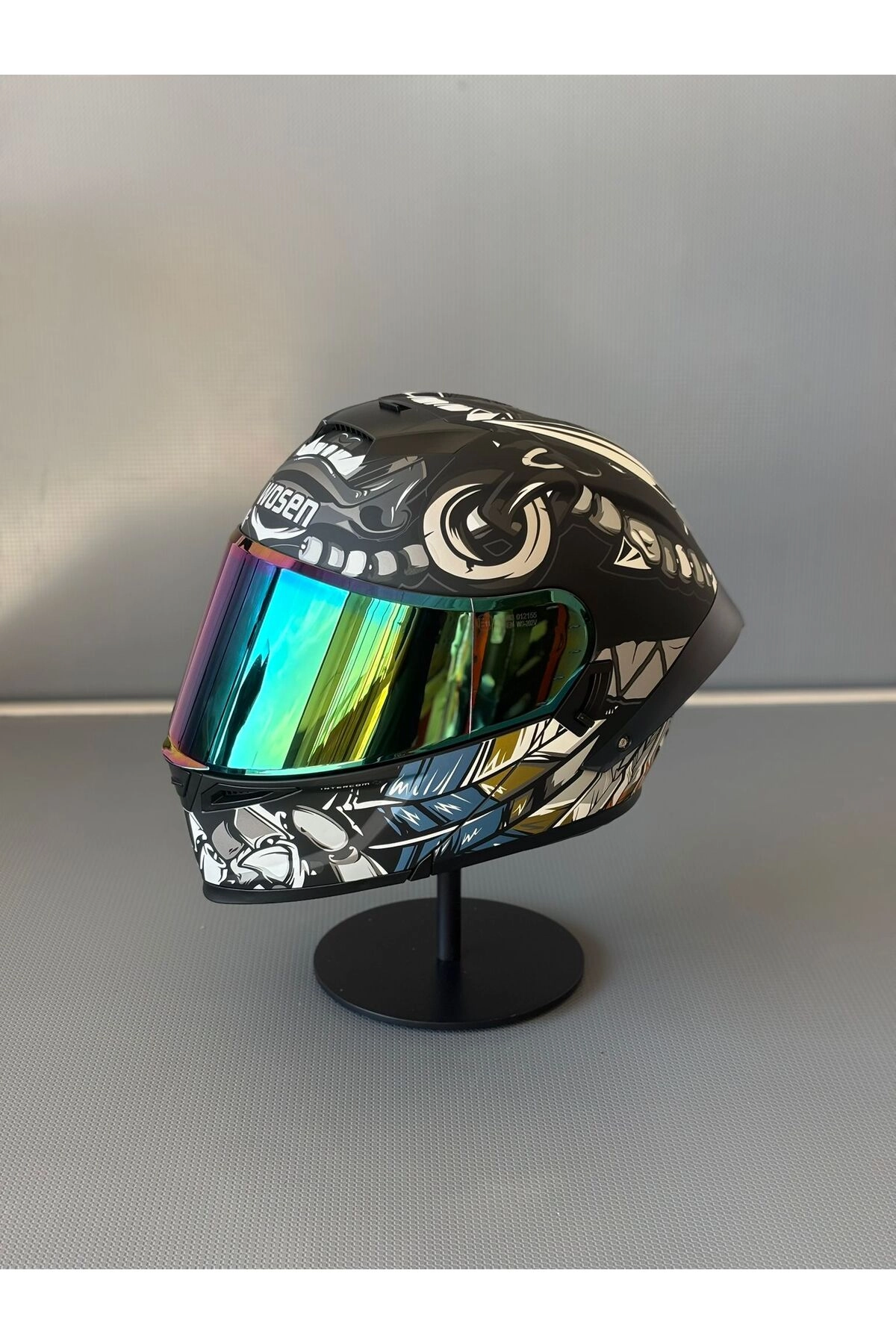 Ws-202 Güneş Vizörlü Çene Açılır Kask MBLACK M1 (Renkli Vizörlü)