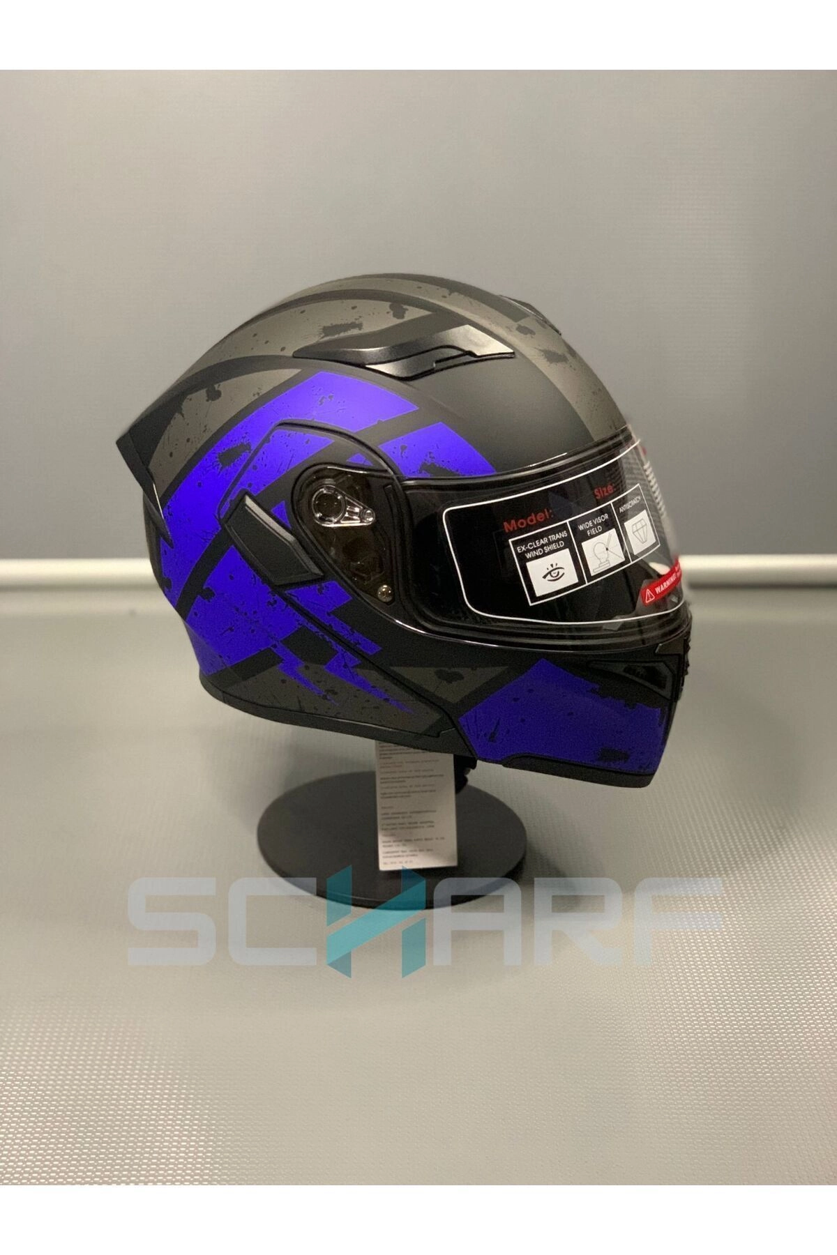 Motopoint JK-902 Güneş Vizörlü Çene Açılır Kask