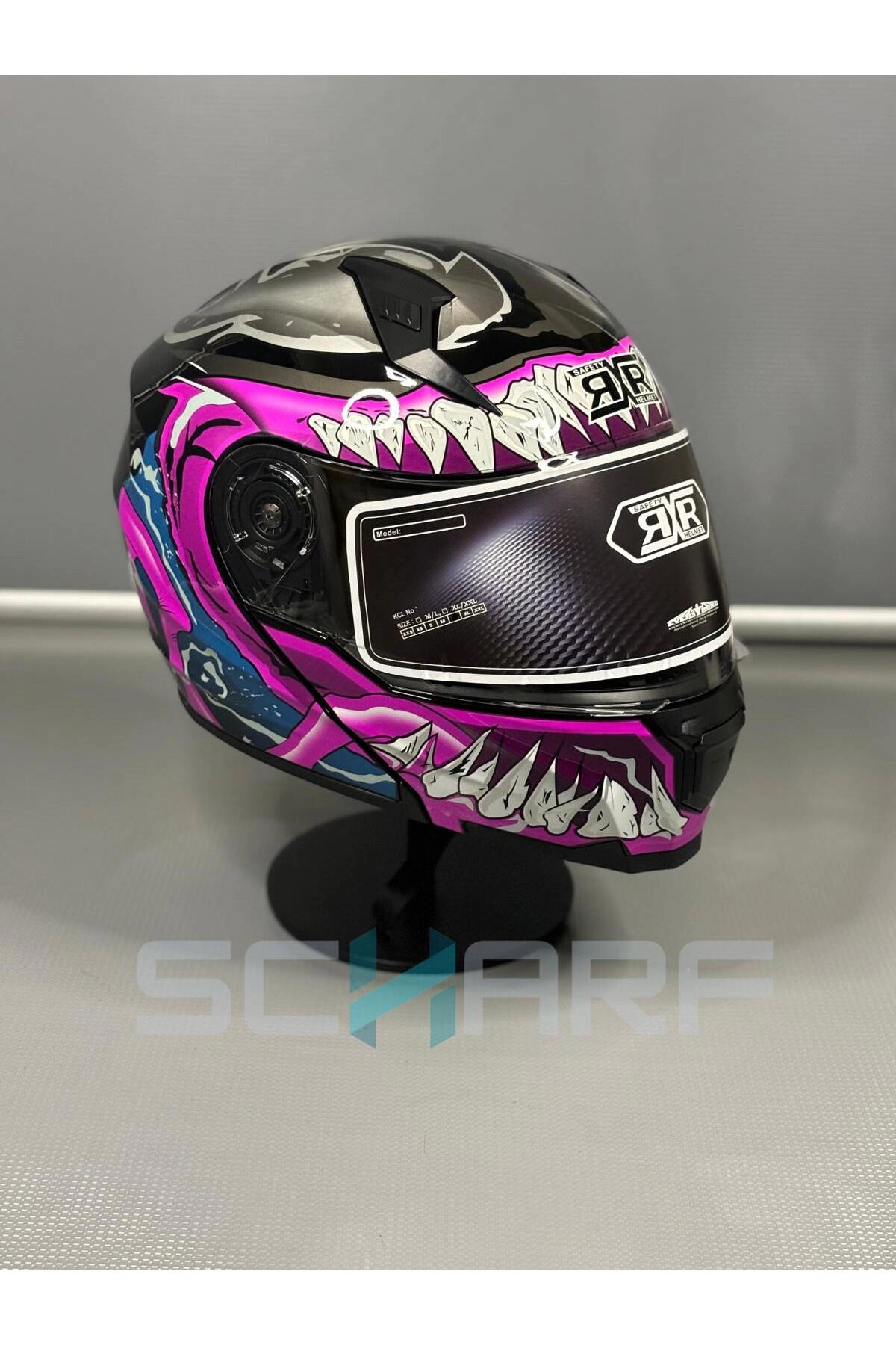 HELMETS JK-908 Güneş Vizörlü Çene Açılır Kask