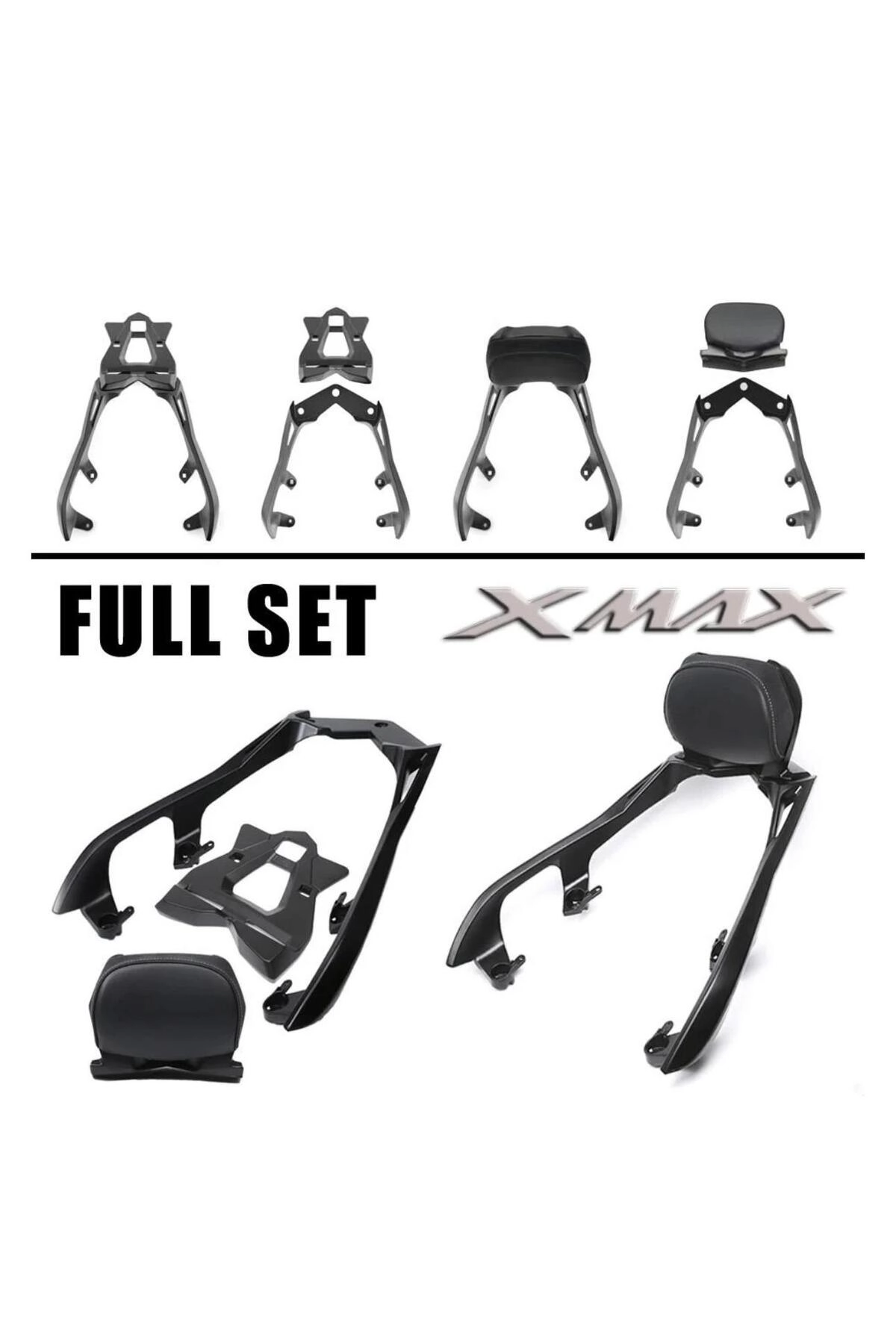 Yamaha XMAX-TECHMAX 2017-2025 Uyumlu Sissy Bar Çanta Demiri
