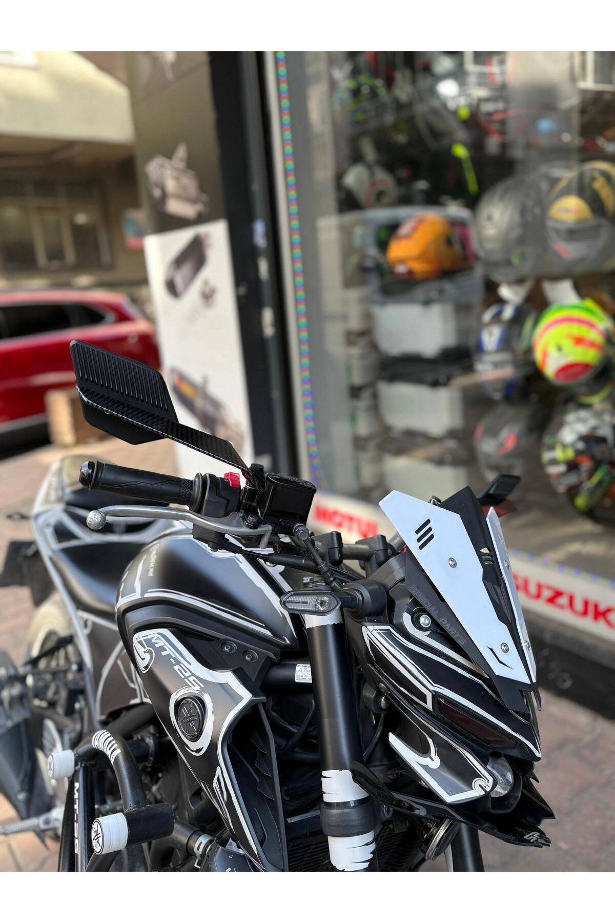 Motosiklet Ayna V2 H2 Karbon Naked Ayna Spor Ayna Kanat Ayna Geniş Görüş Açılı