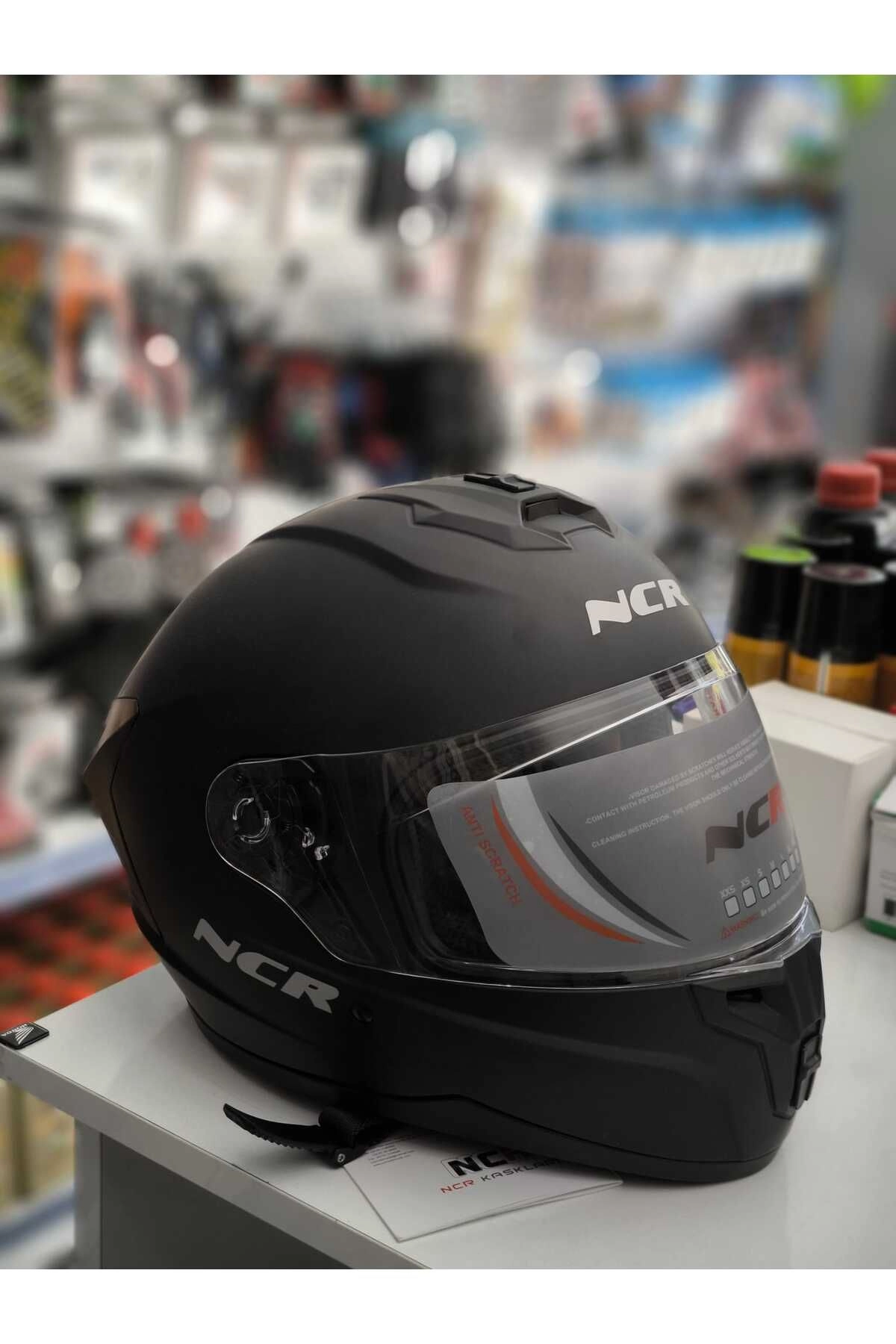 FULFACE MAT SİYAH  KASK (ECE) BELGELİ