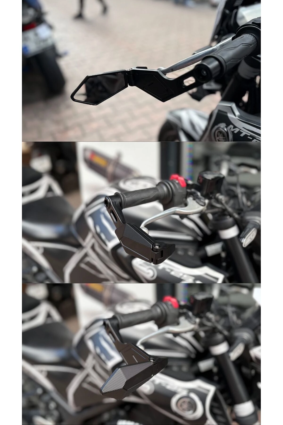 Motosiklet Üniversal Ayarlanabilir Gidon Aynası