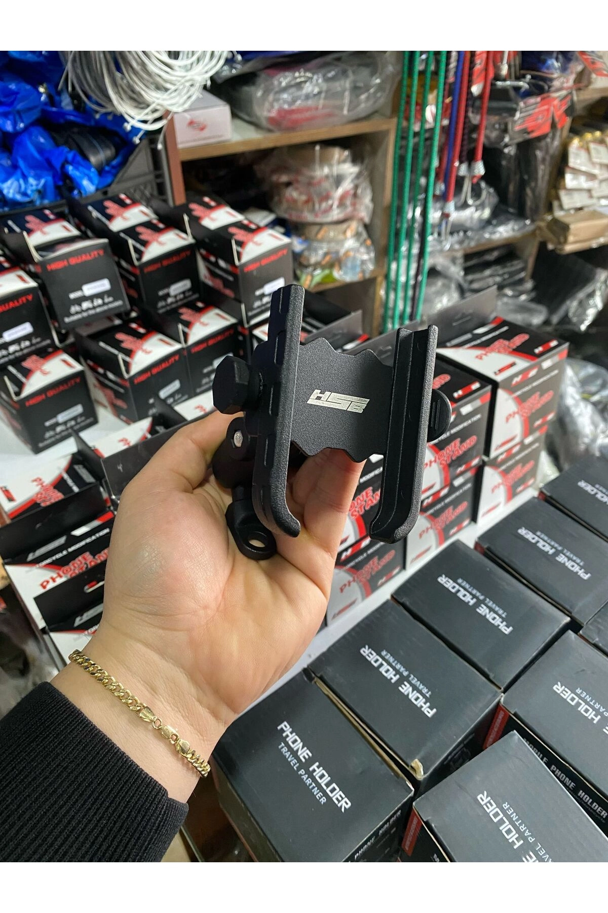 AYNA BAÄLANTILI TELEFON TUTUCU MOTOSİKLET TELEFON TUTUCU AYNA BAÄLANTILI KIRILMAZ