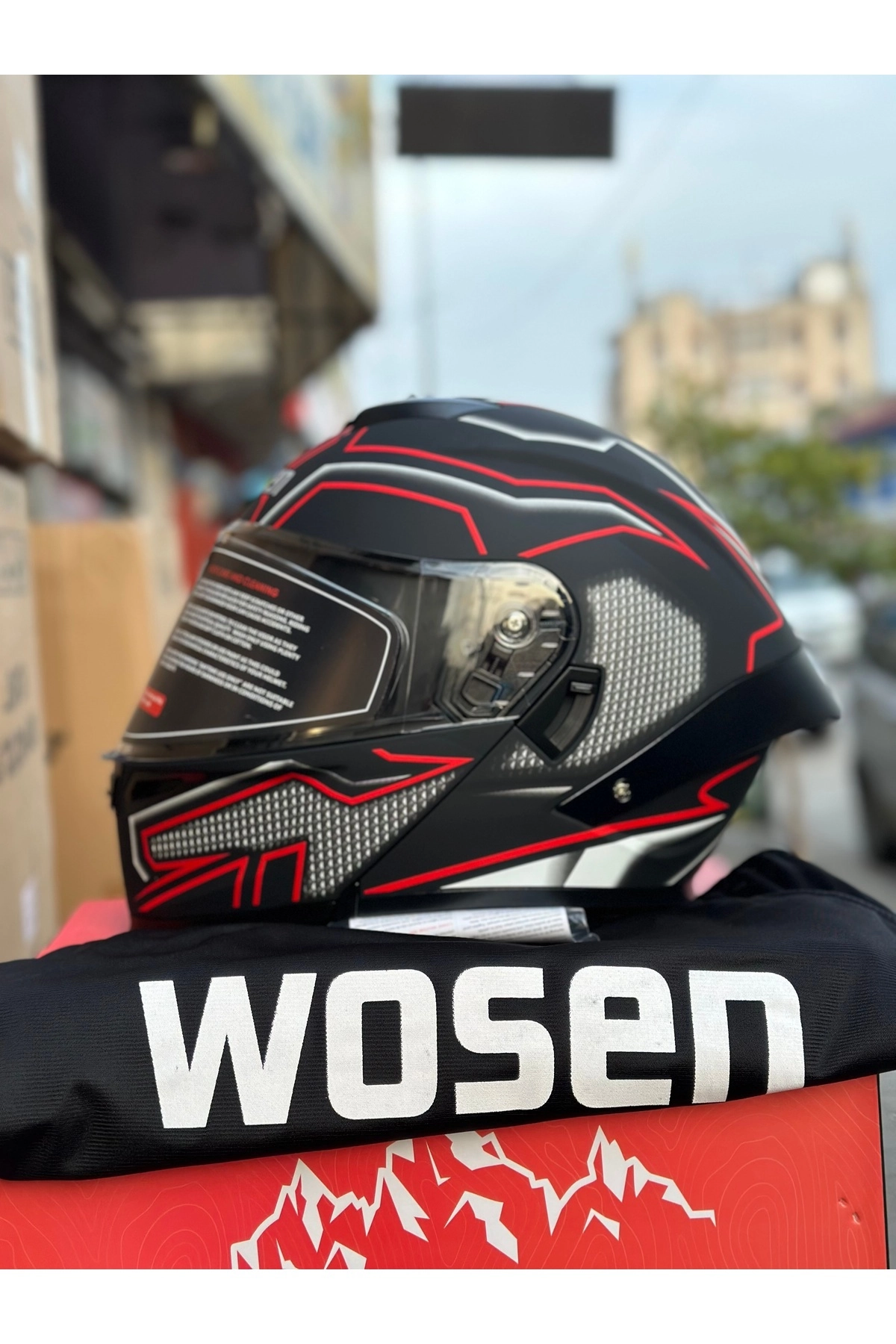 Motokaskk Çene Açılır Motosiklet Kaskı / Güneş Gözlüklü / Buff Hediyeli